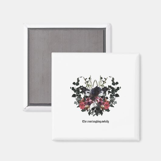 The Crow Laughing Awfully Magnet (Vorderseite/Rückseite)