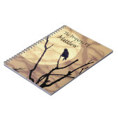 The Crow, The Moon, The Shadows *personalisieren* Notizblock (Linke Seite)