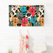 The crowd of cats banner (Insitu)