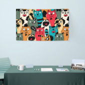The crowd of cats banner (Messeveranstaltung)