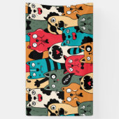 The crowd of cats banner (Vertikal)