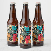 The crowd of cats bierflaschenetikett (Flaschen)