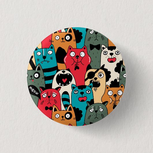 The crowd of cats button (Vorderseite)