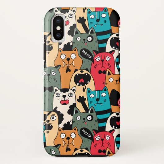 The crowd of cats Case-Mate iPhone hülle (Rückseite)