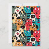 The crowd of cats dankeskarte (Vorderseite)