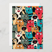 The crowd of cats dankeskarte (Vorne/Hinten)