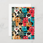 The crowd of cats dankeskarte (Vorne/Hinten)