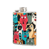 The crowd of cats flachmann (Links)