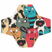 The crowd of cats fußball (Flach)