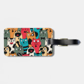 The crowd of cats gepäckanhänger (Rückseite horizontal)