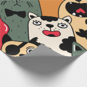 The crowd of cats geschenkpapier (Ecke)