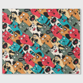 The crowd of cats geschenkpapier (Flach)