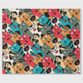 The crowd of cats geschenkpapier (Flach)