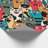 The crowd of cats geschenkpapier (Ecke)