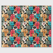 The crowd of cats geschenkpapier (Flach)