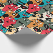 The crowd of cats geschenkpapier (Ecke)