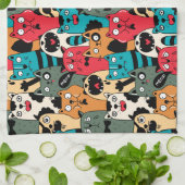 The crowd of cats geschirrtuch (Gefaltet)