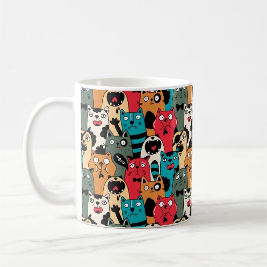 The crowd of cats kaffeetasse (Links)