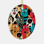 The crowd of cats keramik ornament (Rechts)