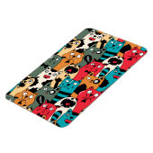 The crowd of cats magnet (Linke Seite)