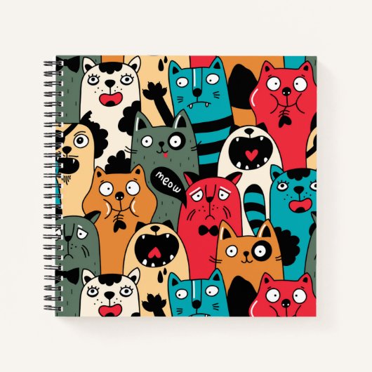 The crowd of cats notizblock (Vorderseite)