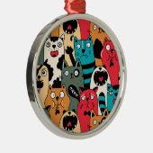 The crowd of cats ornament aus metall (Rechts)