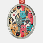 The crowd of cats ornament aus metall (Links)