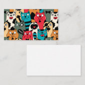 The crowd of cats platzkarte (Vorne/Hinten)