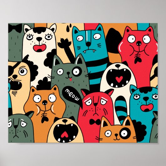 The crowd of cats poster (Vorne)