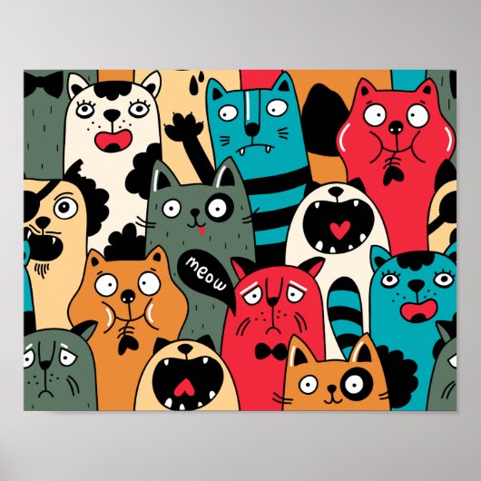 The crowd of cats poster (Vorne)