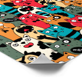 The crowd of cats poster (Ecke)