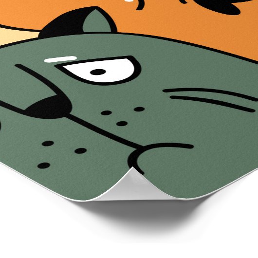 The crowd of cats poster (Ecke)