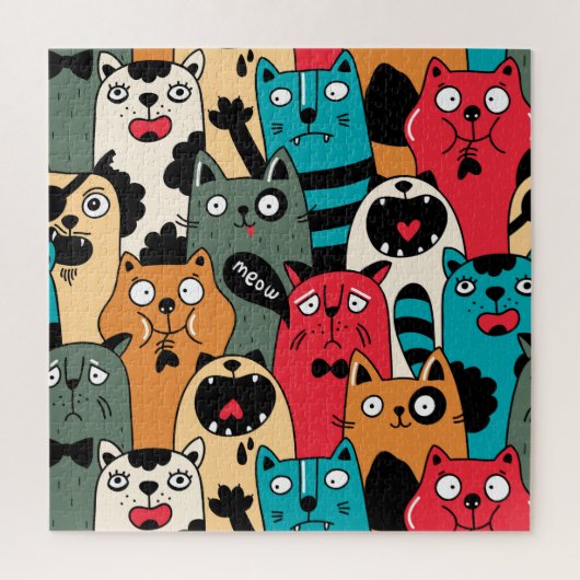 The crowd of cats puzzle (Vertikal)