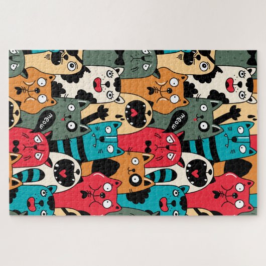 The crowd of cats puzzle (Horizontal)