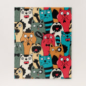 The crowd of cats puzzle (Vertikal)