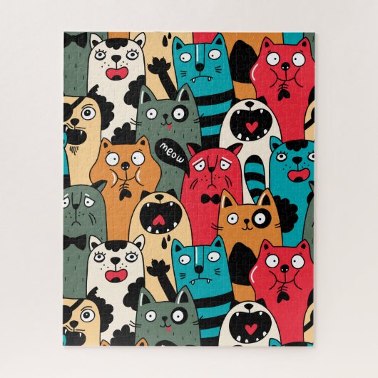 The crowd of cats puzzle (Vertikal)