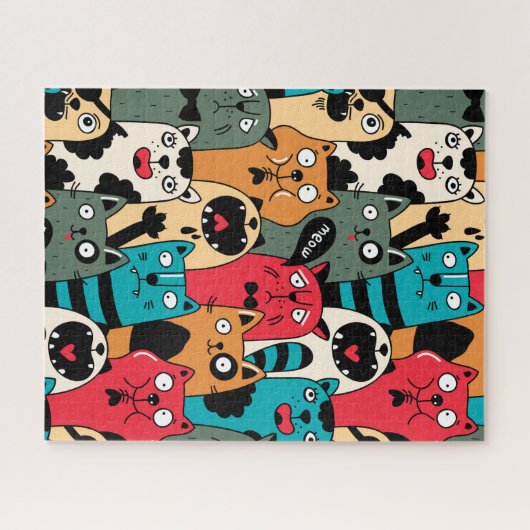 The crowd of cats puzzle (Horizontal)