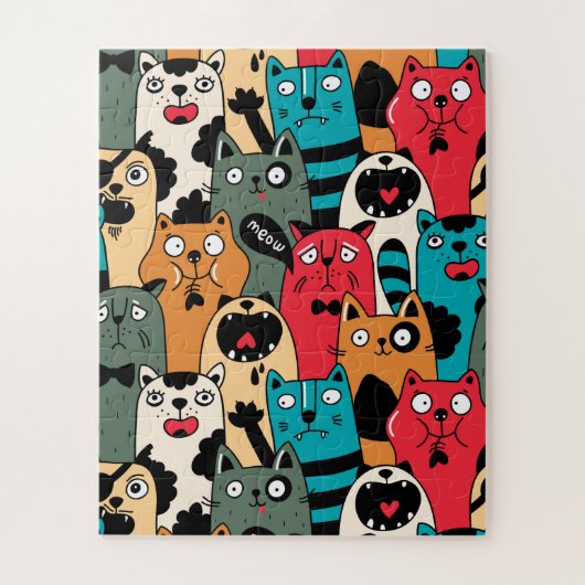 The crowd of cats puzzle (Vertikal)