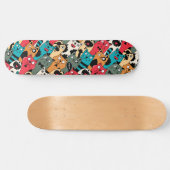 The crowd of cats skateboard (Horizontal)