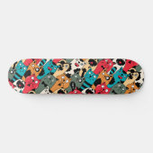 The crowd of cats skateboard (Horizontal)