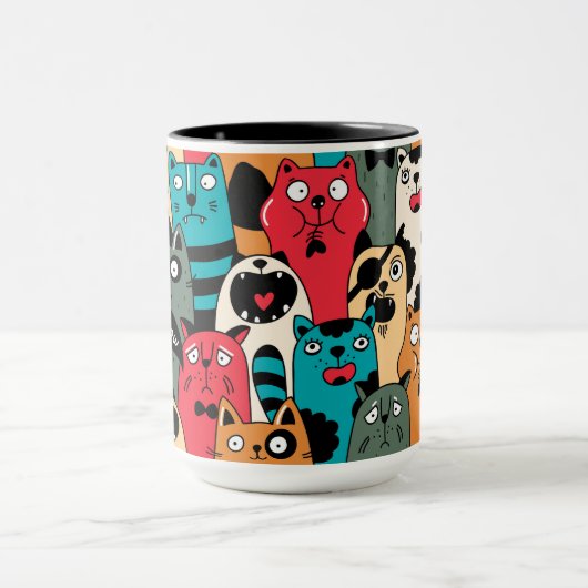 The crowd of cats tasse (Zentrum)