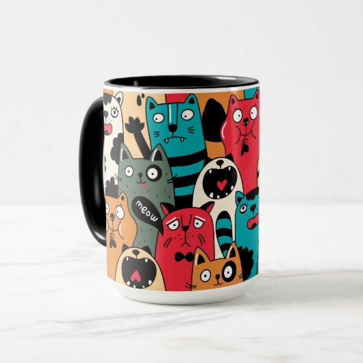 The crowd of cats tasse (Vorderseite Links)