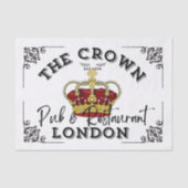The Crown - British Pub Sign Seidenpapier (Vorderseite)