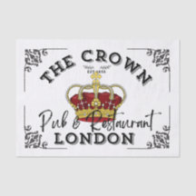 The Crown - British Pub Sign