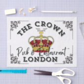 The Crown - British Pub Sign Seidenpapier (Handwerk)