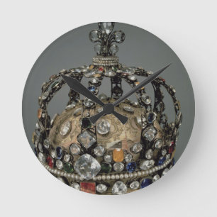 The Crown of Louis XV, 1722 (gilded silver, replac Runde Wanduhr