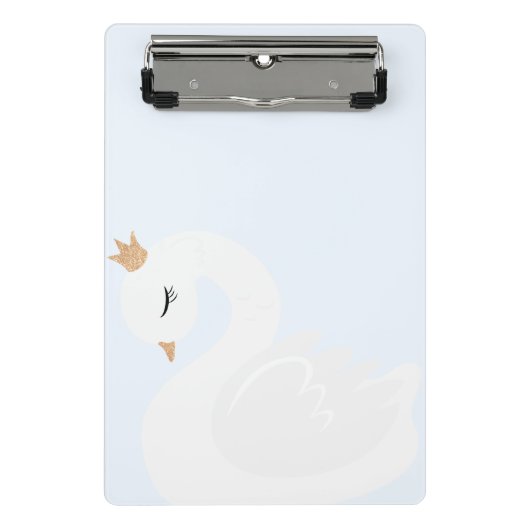 The Crowned Swan Mini Klemmbrett (Vorderseite)