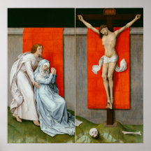The Crucifixe Diptych von Van der Weyden - Poster