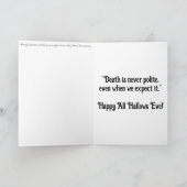 "The Crypt of Tiny Tim" Hallowe’en card Karte (Innenseite)