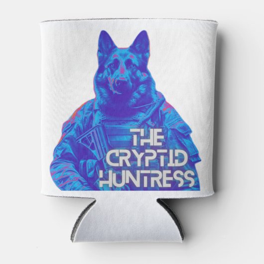 The Cryptid Huntress Dogman Soldier Drink Holder Dosenkühler (Vorderseite)